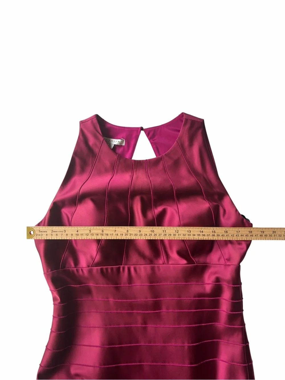 NWT- Kay Unger Magenta Mermaid Formal Gown Size-14 - Picture 7 of 10